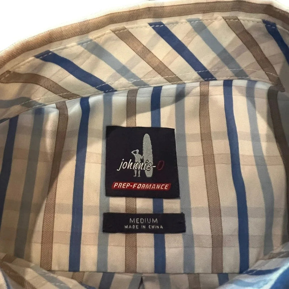 Johnnie-O Gaffton Prep-Formance Long Sleeve Button Down Shirt Men's Medium - Picture 3 of 7